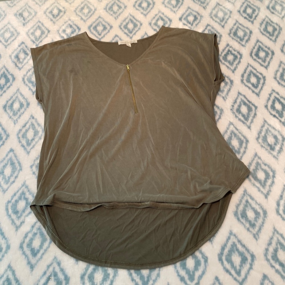 Green Envelope LA blouse size Medium